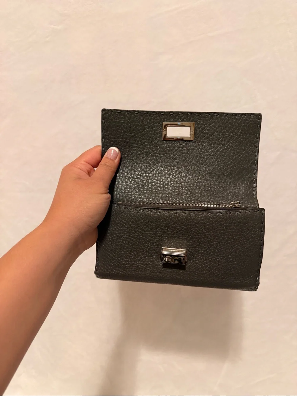 Fendi Selleria Peekaboo Medium Bifold Wallet